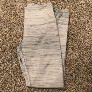 Light Grey Striped Full Length Zella Leggings